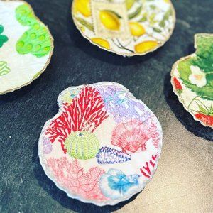 Handcrafted Scallop Shell Trinket Dish
